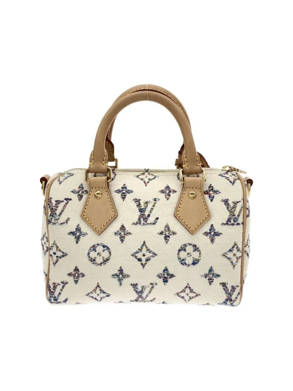 Louis Vuitton Tweed Monogram Multicolor Speedy Bandouliere 20 Boston Bag
